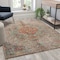 Flash Furniture Distressed Medallion Area Rug - 5' x 7' - Gray Multi Polyester RC-EG-202101-02-57-GR-GG - alternate 1